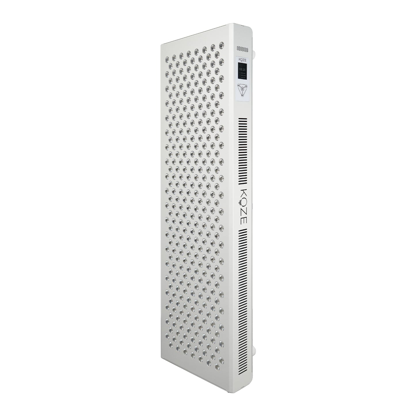 KOZE X Series Red and Near-infrared Light Therapy single panel on black mobile stand, 1500W for optimal wellness.