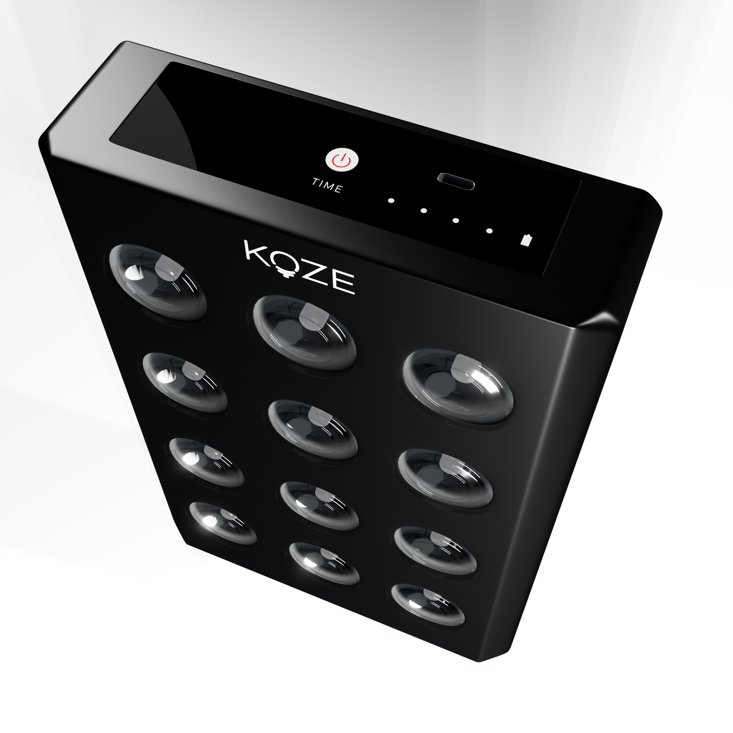 KOZE Mini Red Light Therapy device, highlighting its convenience for skin and health treatment.