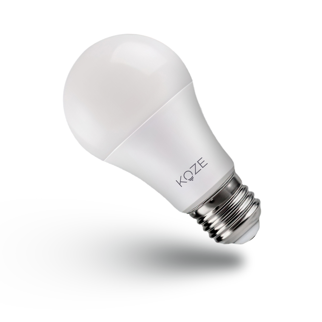 KOZE LED Amber Sleep Bulb packaging, promoting melatonin production and better sleep with NASA-studied technology.