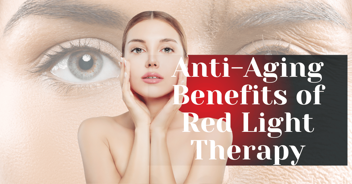 Illustration of Anti Aging With Red Light Therapy