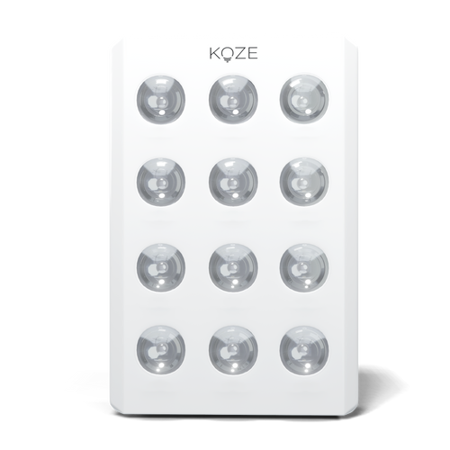 KOZE Mini Red Light Therapy device, highlighting its convenience for skin and health treatment.
